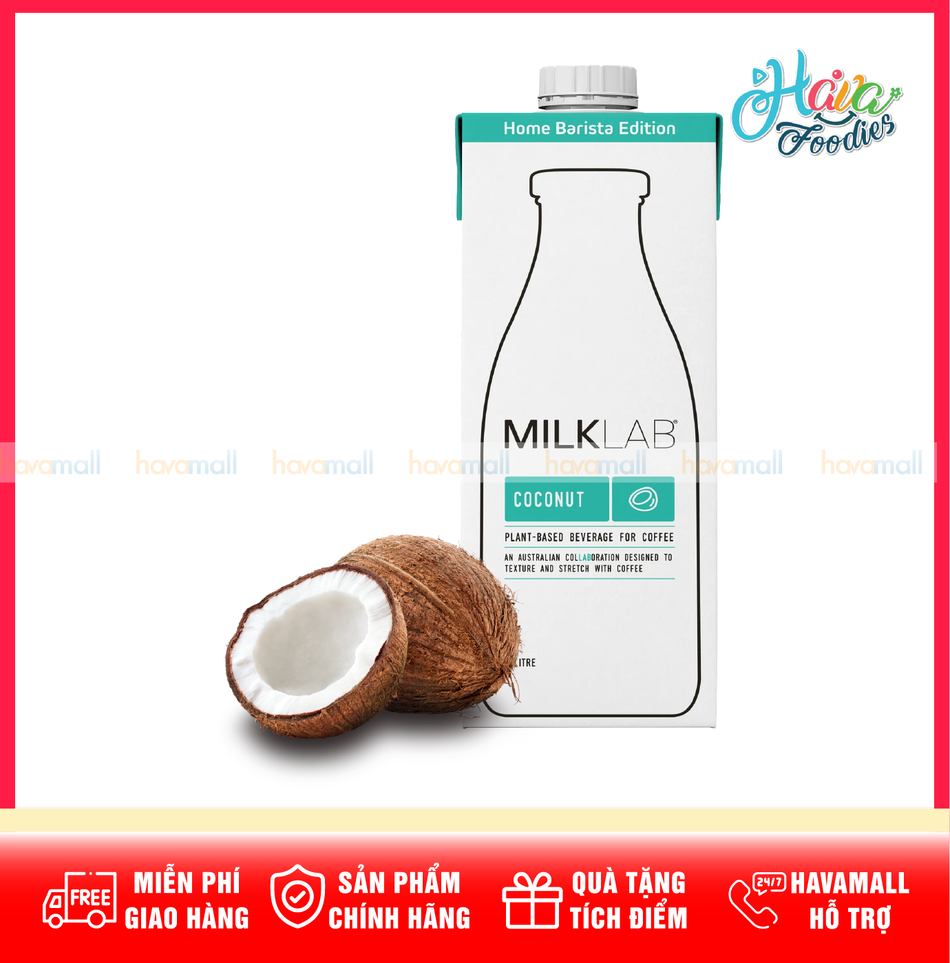 Sữa Dừa Barista Cho Cà Phê MILKLAB 1L – MILKLAB Coconut Milk for Coffee