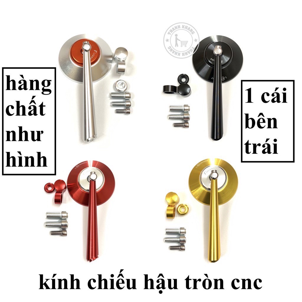 Kính chiếu hậu tròn rizoma cnc kính chống chói xịn lắp mọi dòng xe cực đẹp