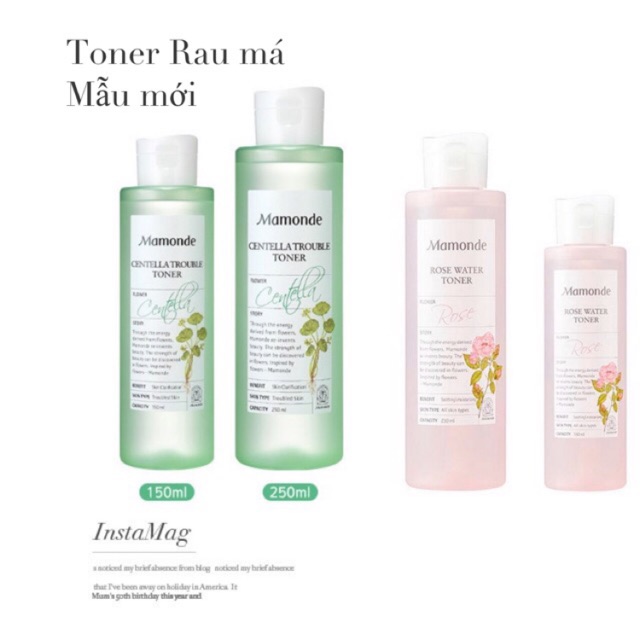 Nước hoa hồng Toner Rose/ Centella Mamonde