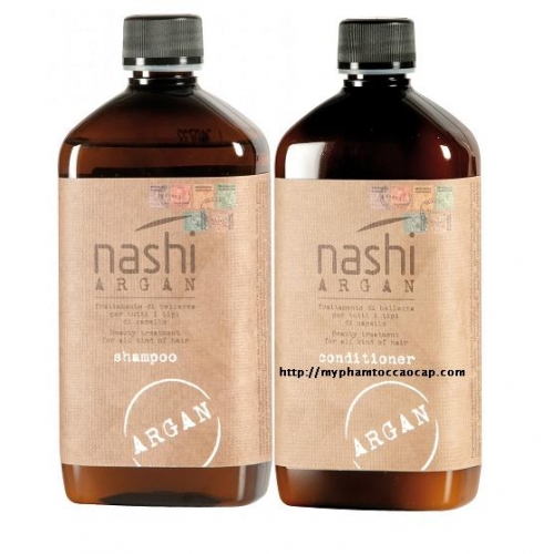 NASHI-CHÍNH HÃNG DẦU GỘI XẢ PHỤC HỒI HƯ TỔN NASHI ARGAN 500ML