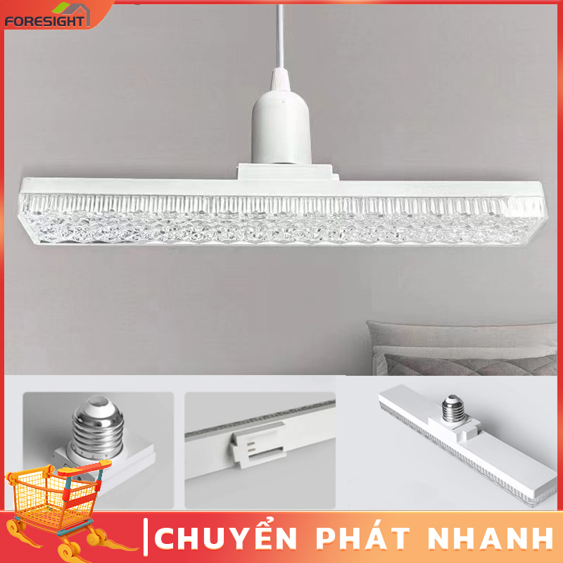 Bóng Đèn LED dài sáng 3 màu ánh pha lê hiện đại 28W tiết kiệm điện chuôi vặn E27