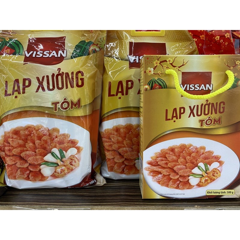 Lạp xưởng tôm Vissan hộp 500g