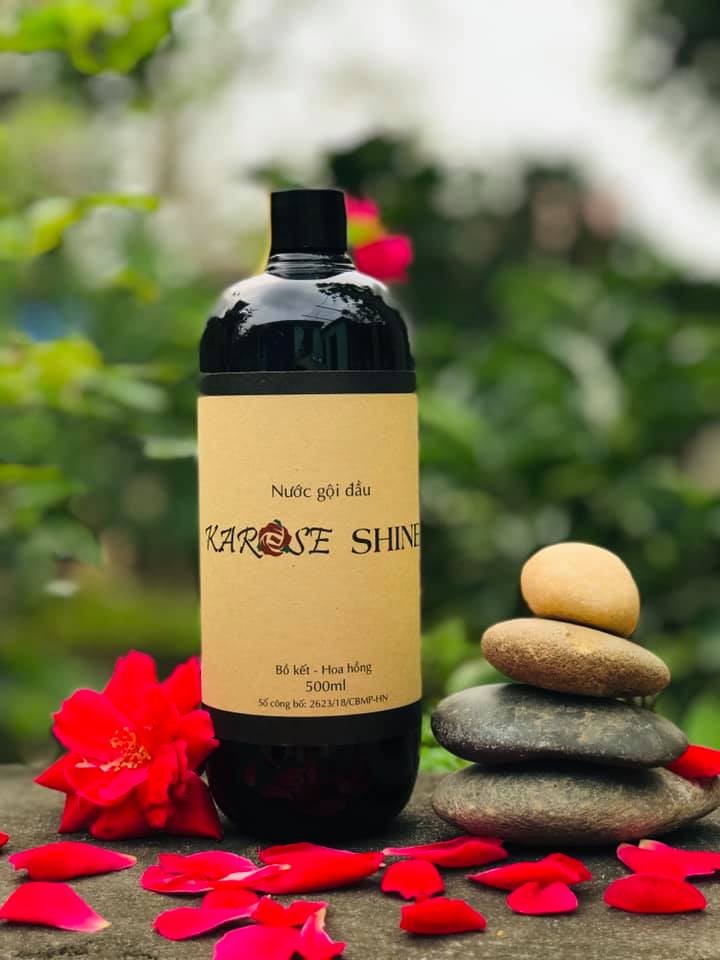 Nước gội đầu bồ kết hoa hồng Karose Shine