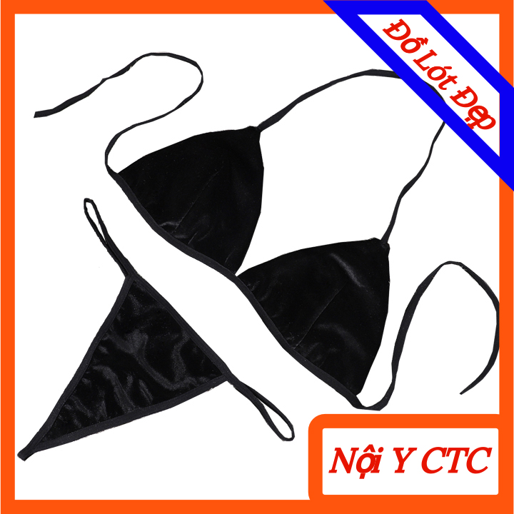 Bộ đồ lót nữ nhung gợi cảm - hàng cao cấp aq052 ctc