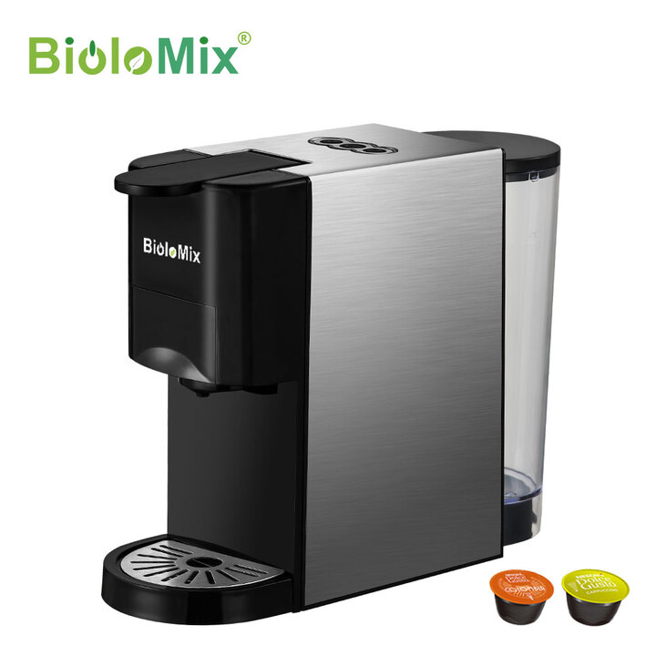 Máy pha cà phê 3 trong 1 BioloMix BK-513 tương thích với Capsule of Nespresso, Dolce Gusto hoặc cà phê xay