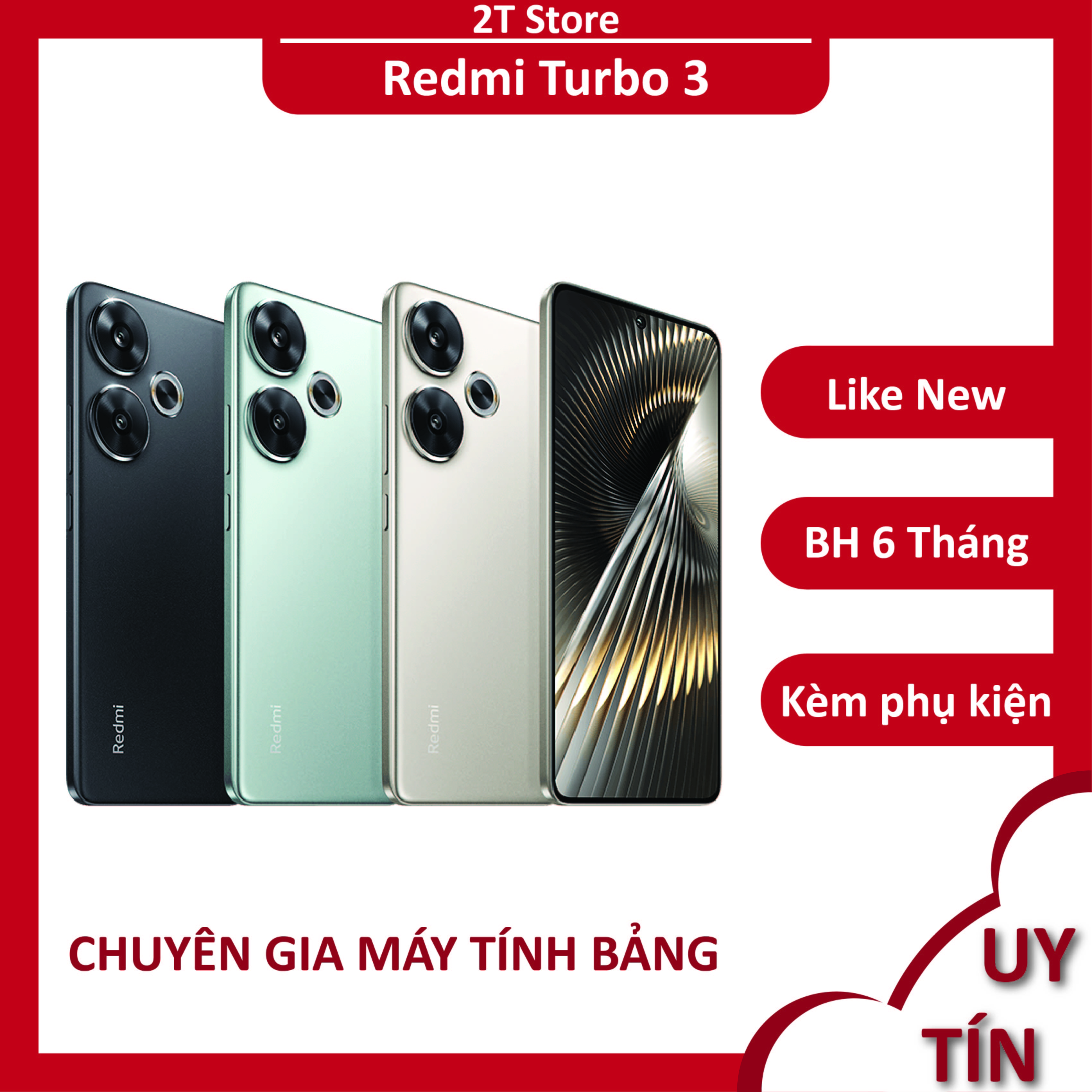 Điện thoại xiaomi redmi turbo 3 fullbox, ram 12/256gb chip snapdragon 8s gen 3 màn amoled 120hz thiết kế cao cấp