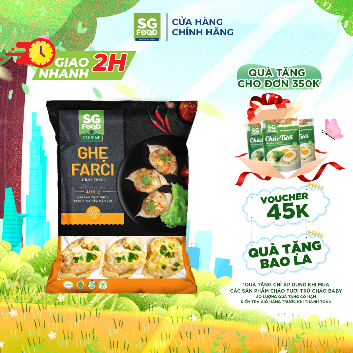 Ghẹ farci sg food 400g