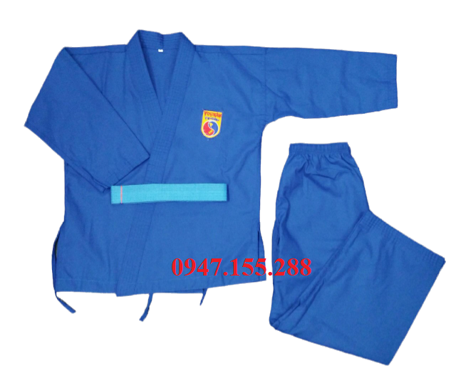 Võ phục quần áo Vovinam phong trào đủ size từ 90cm đến 1m79 (tặng 1 logo vovinam)