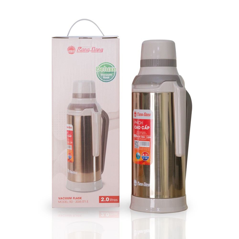 Phích đựng nước 2 lít inox rạng đông model: rd 2035 st1.e