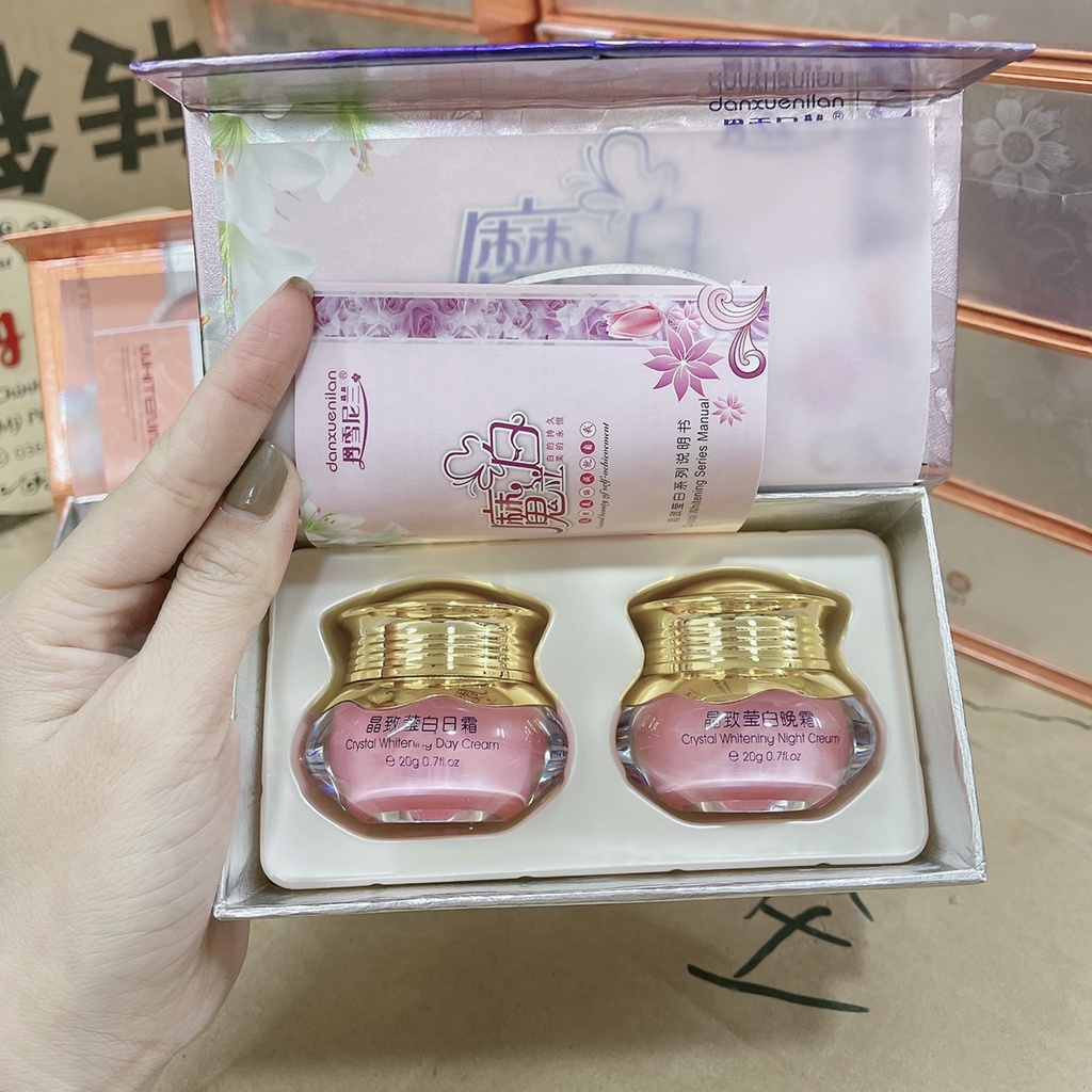 Bộ đôi ngày đêm hoàng cung hồng cao cấp dưỡng trắng 2in1