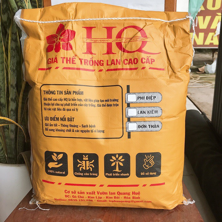 Giá thể trồng lan cao cấp HQ- Hoà Bình