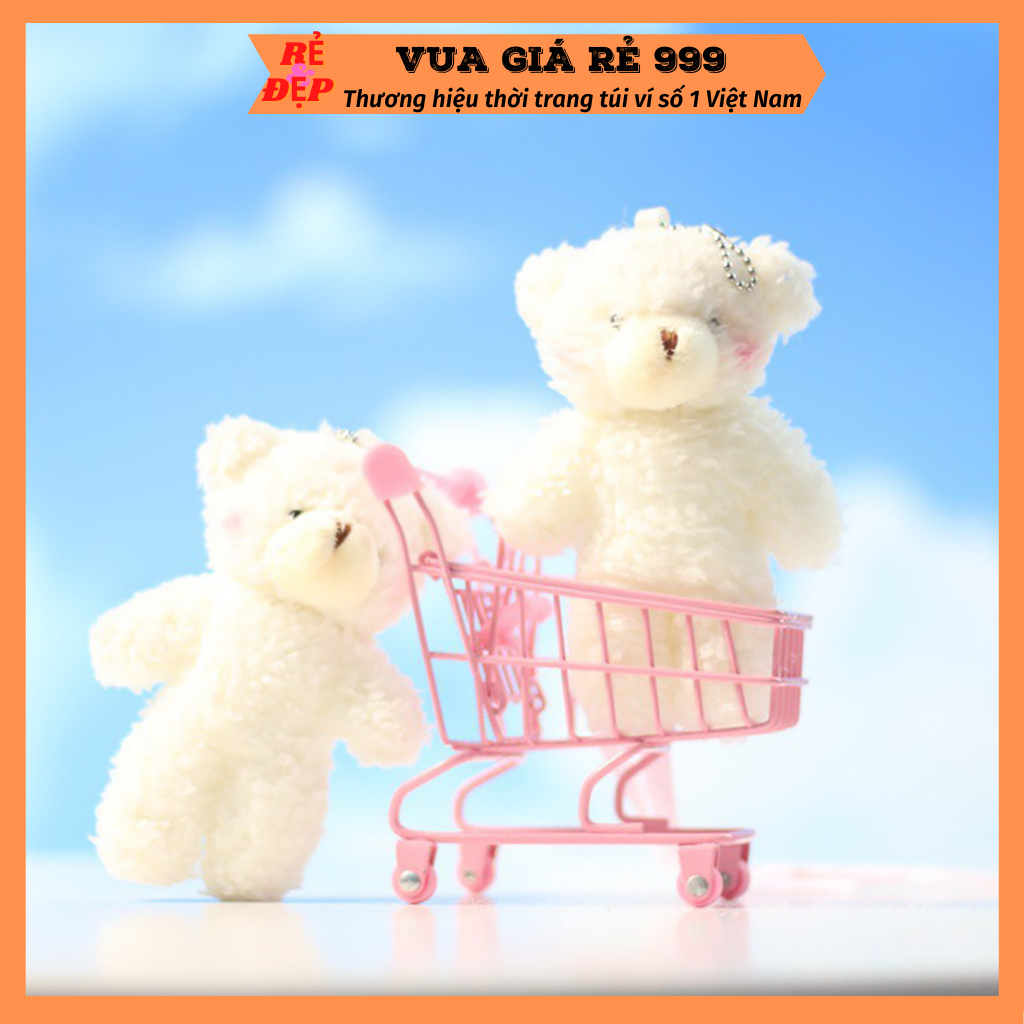Móc khóa gấu bông treo balo túi xách móc khóa siêu dễ thương MK01