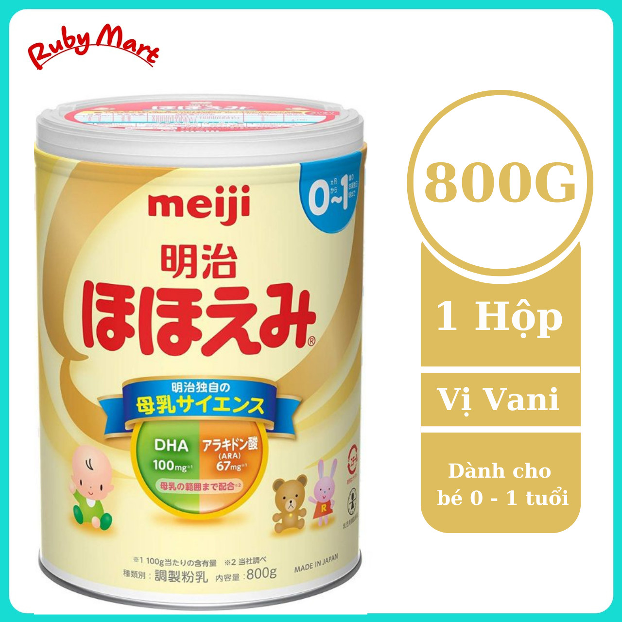 Date 3.2024 Sữa Bột Meiji Nội Địa số 0 Lon 800g