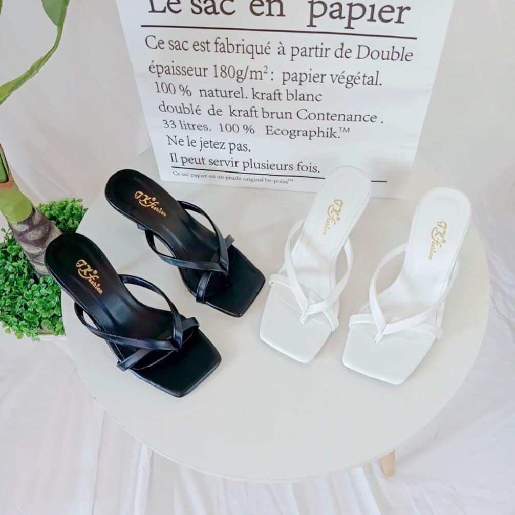 Guốc cao gót/ guốc nữ xỏ ngón quai mảnh cực xinh hàng thiết kế, guốc thời trang gót nhọn 5cm xinh lắm mẫu hot 2021