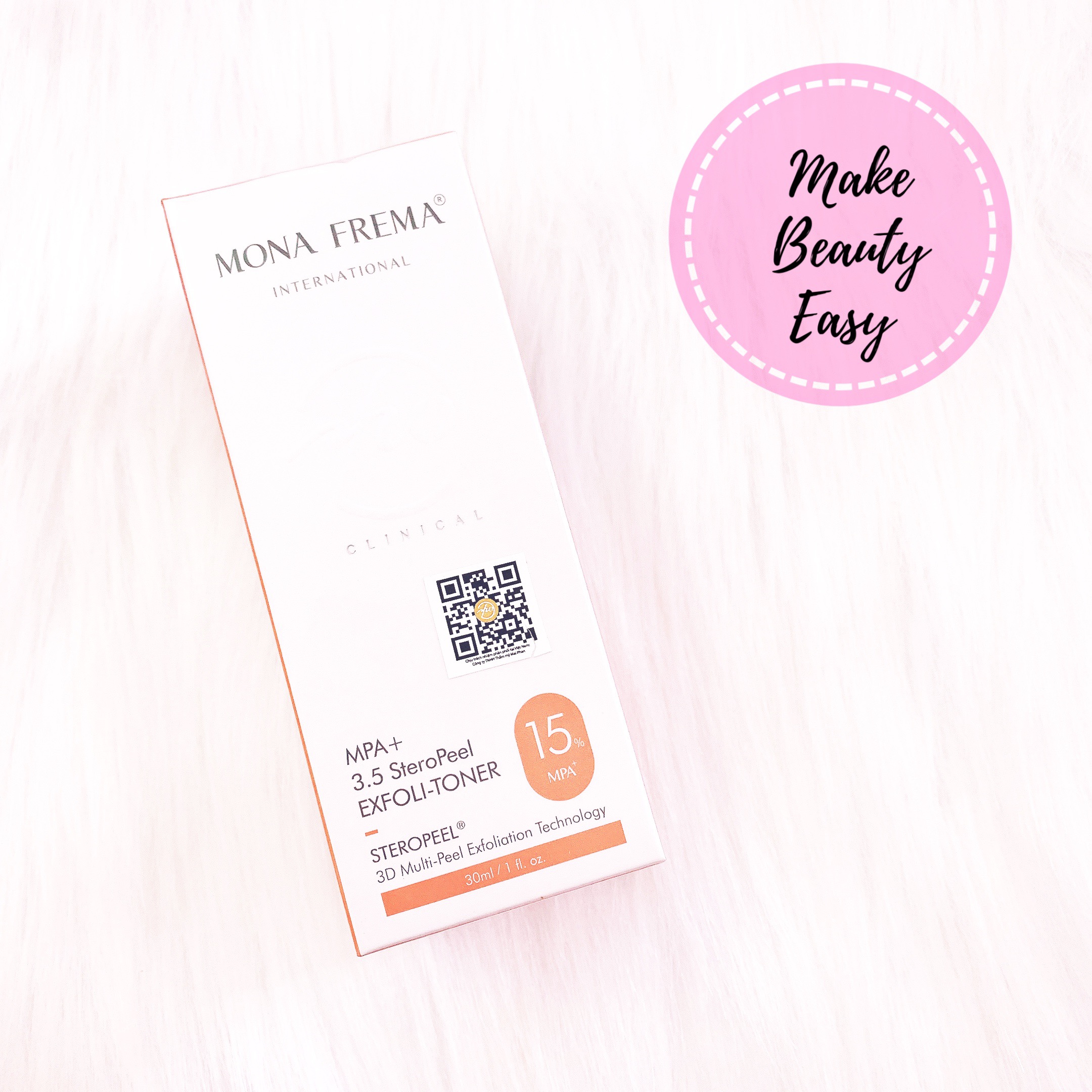 Serum phục hồi, tái tạo mona frema mpa + 3.5 steropeel exfoli-toner 15%
