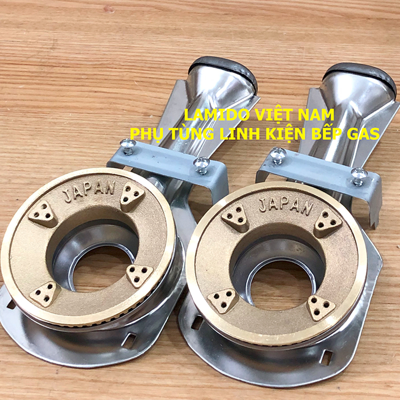 Họng ống điếu bếp gas inox, Mâm sen đồng chia lửa tiết kiệm gas -Thay thế sử dụng cho các dòng bếp ga đơn đôi phổ thông cùng cỡ