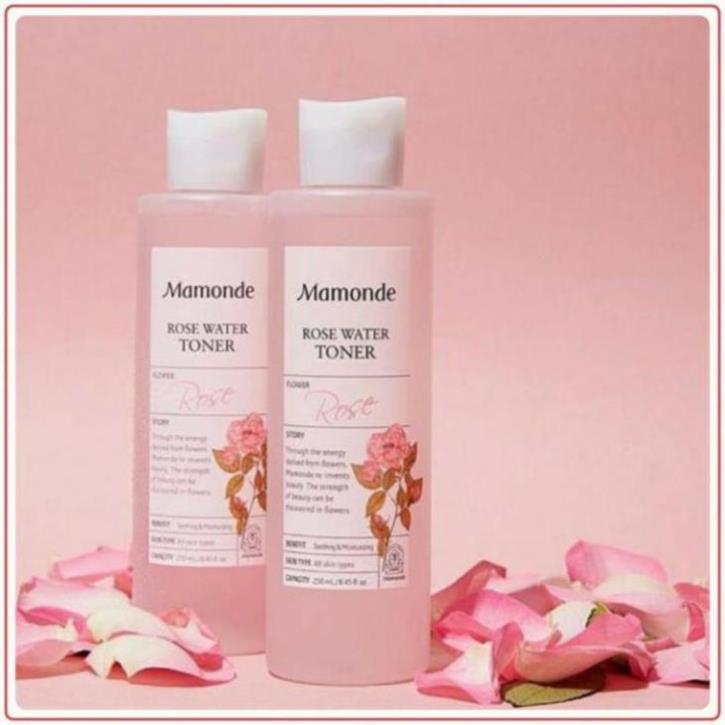 Nước hoa hồng Mamonde Rose Water Toner -Siêu dưỡng ẩm 250ml