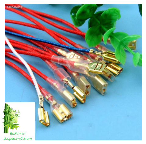 Giắc nối kèn, giắc nối còi, giắc nối dây xe máy, công tắc chân loa (2 cái)