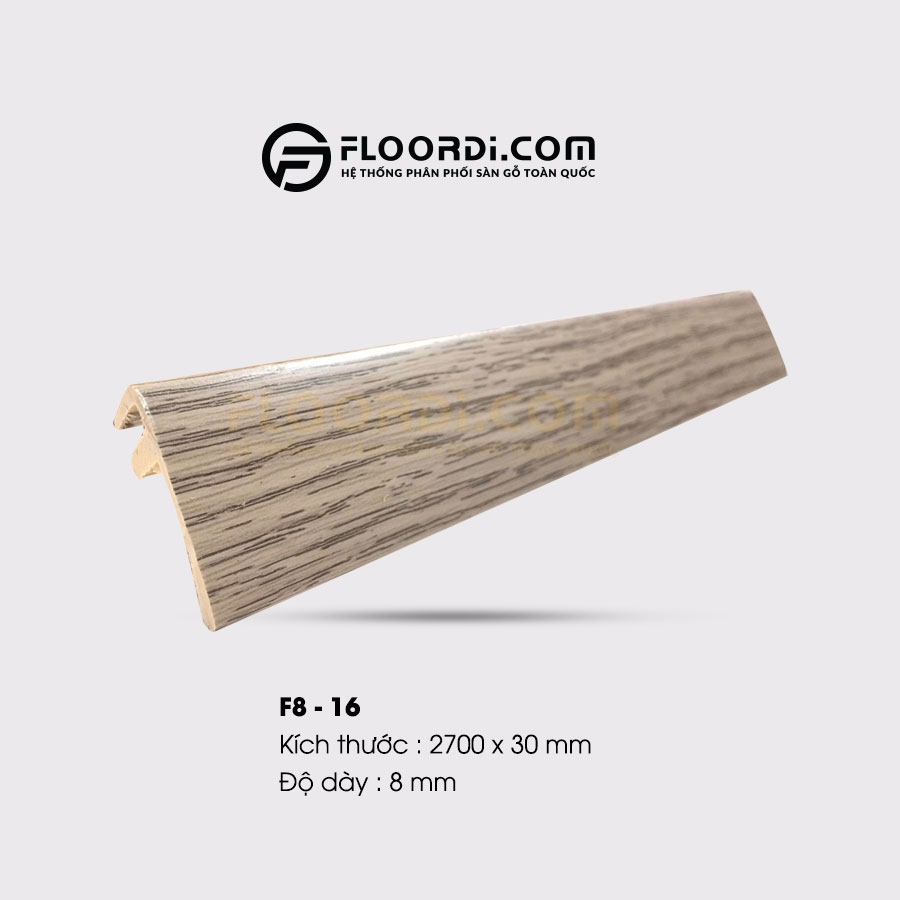 Nẹp sàn nhựa f kết thúc sàn f8-16