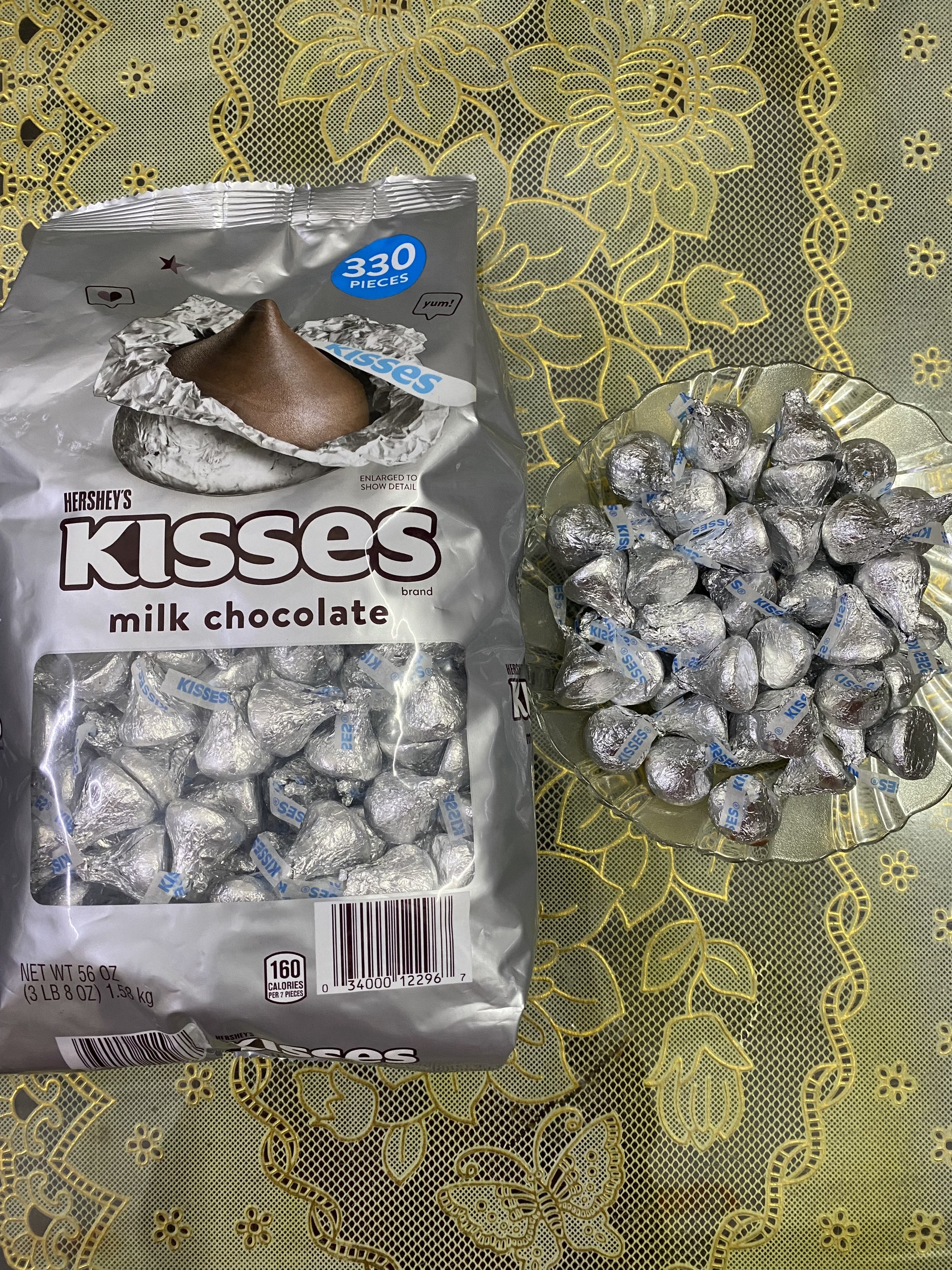 (Hàng MỸ)(10/2024)Socola sữa Hershey's Kisses (bán lẻ)