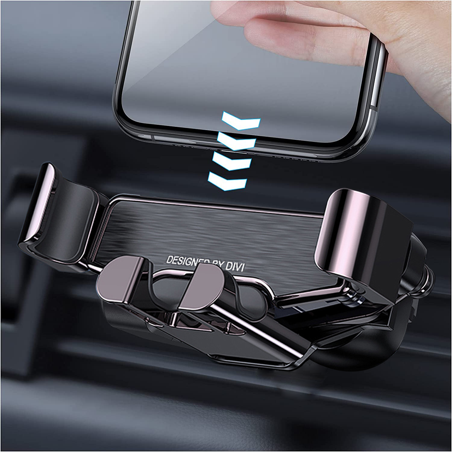 Giá đỡ điện thoại trên ô tô Giá đỡ điện thoại trọng lực đa năng Giá đỡ ô tô lỗ thông hơi rảnh tay tự động khóa Giá đỡ thích hợp 99% điện thoại di động