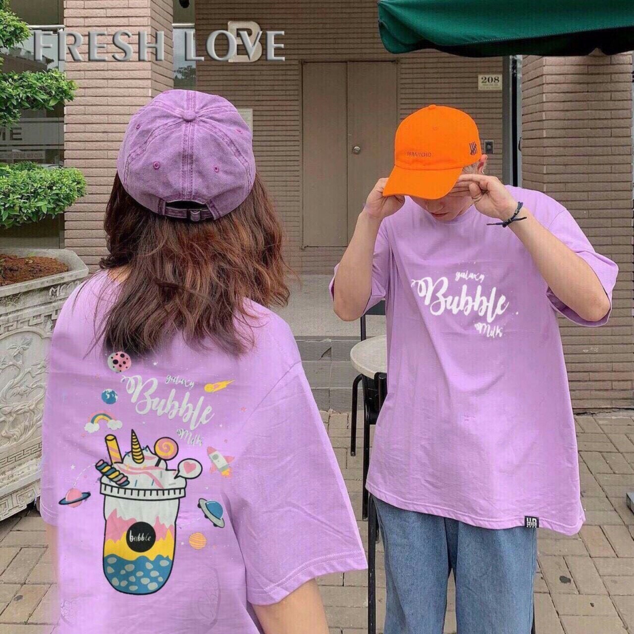[HCM]Aó thun nữ form dài rộng tay lỡ Unisex BUBBLE TRÀ SỮA freesize 45 - 70kg áo thun nam form rộng tay lỡ áo phông nữ form rộng