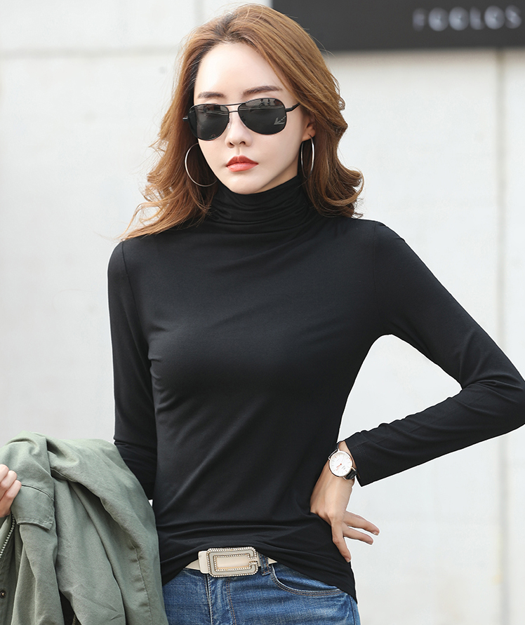 [ Voucher Giảm 50% ] Áo Giữ Nhiệt Nữ Chất Thun Mỏng Nhẹ Siêu Co Giãn Trơn Màu Thời Trang Shiny Sunday WM TOP 014