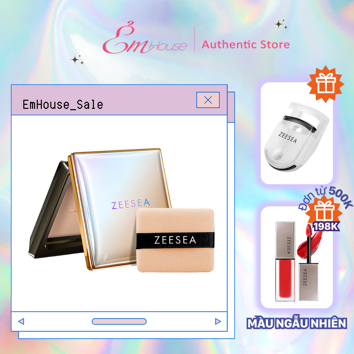Phấn phủ ZEESEA dạng nén cho da khô và da thường Matte Setting Powder