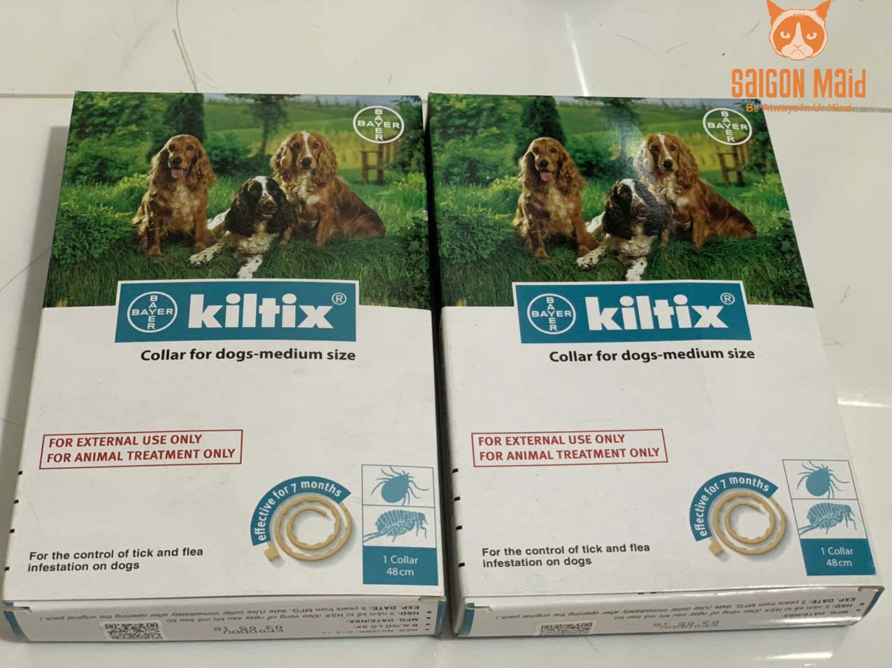 Vòng đeo cổ diệt ve rận cho chó Kiltix