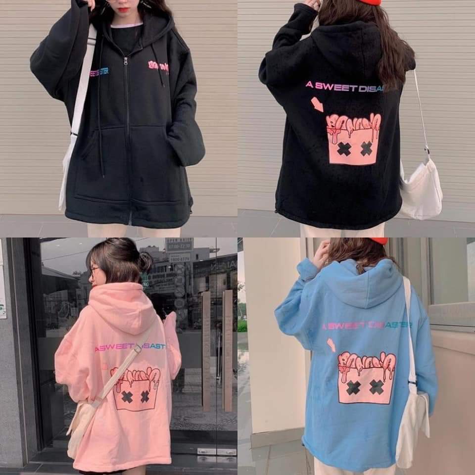 Áo khoác hoodie cá tính unisex nữ