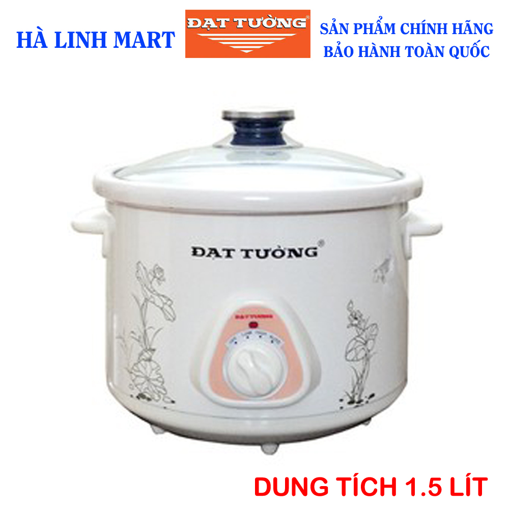 Nồi kho cá, nấu cháo, hầm đa năng Đạt Tường NKS15, Công suất 235W, Dung tích 1.5 lít, Bảo hành 12 tháng