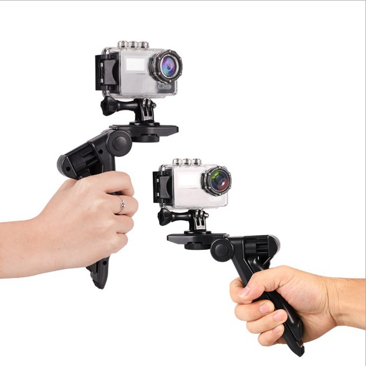 Tripod Gopro, tripod gấp gọn mini 3 chân cầm tay xoay các hướng
