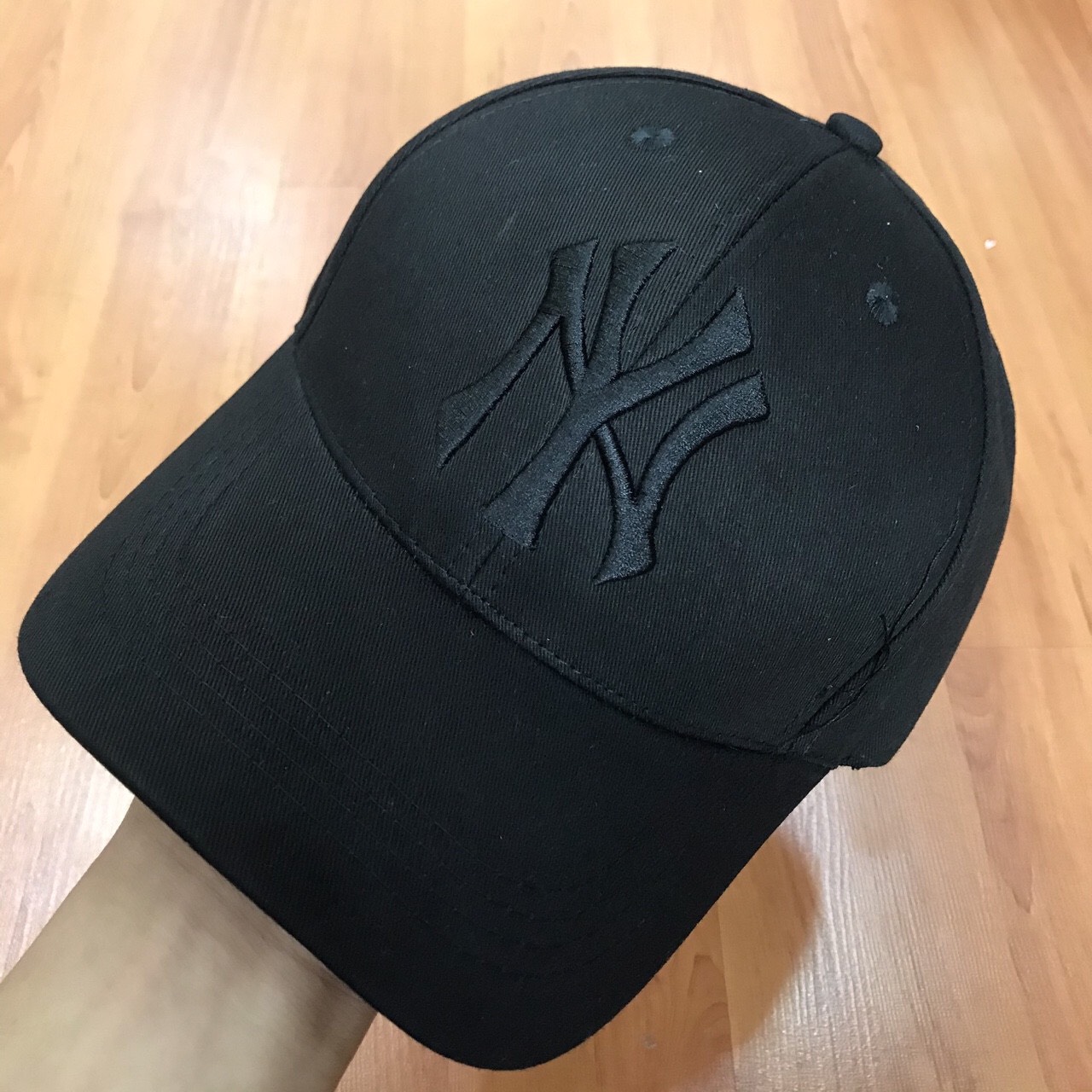 Nón kết thêu logo NY, full đen cool ngầu