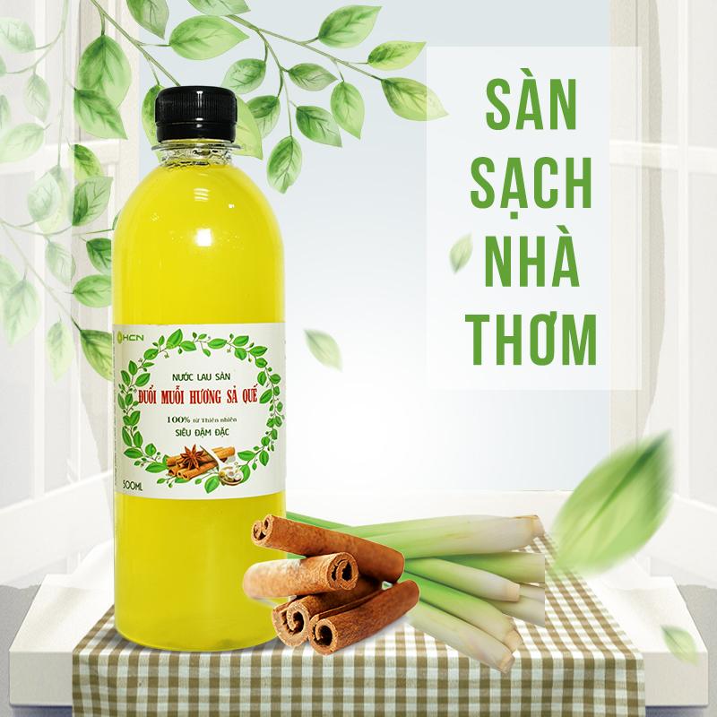 Nước lau sàn chống muỗi hương sả quế 500ml