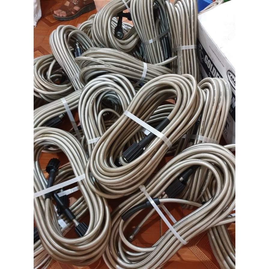 Dây xịt rửa xe áp lực cao 3 lớp lõi 10m-15m-20m