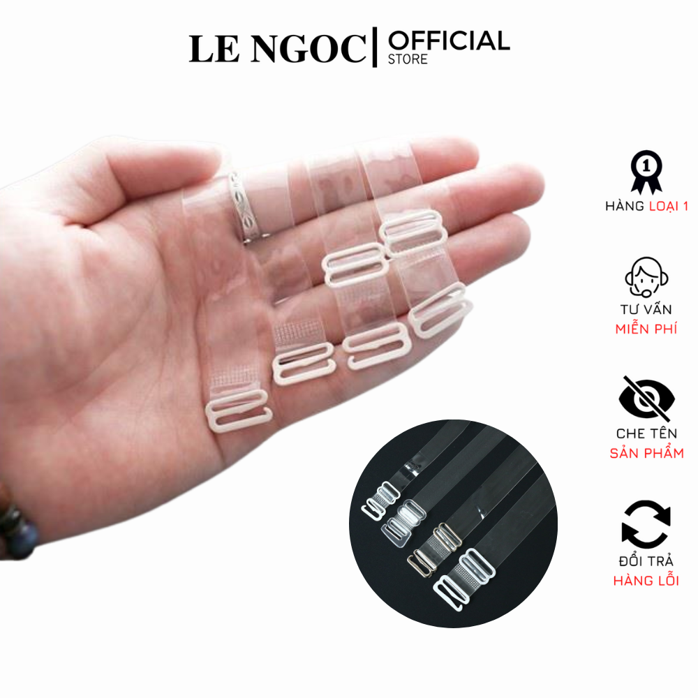 Dây áo ngực trong suốt, mặc váy hở lưng, hở vai LN208