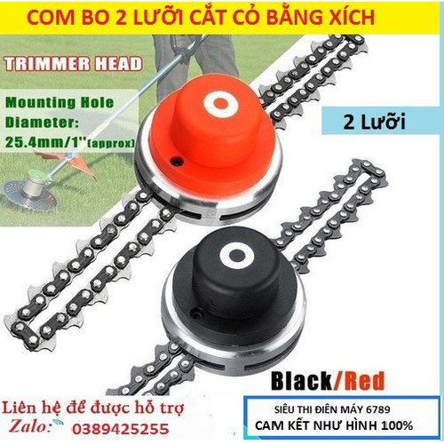 Lưỡi cắt cỏ xích, Com bo 2 lưỡi cắt cỏ xích. tiêu diệt mọi cây cỏ trên bề mặt
