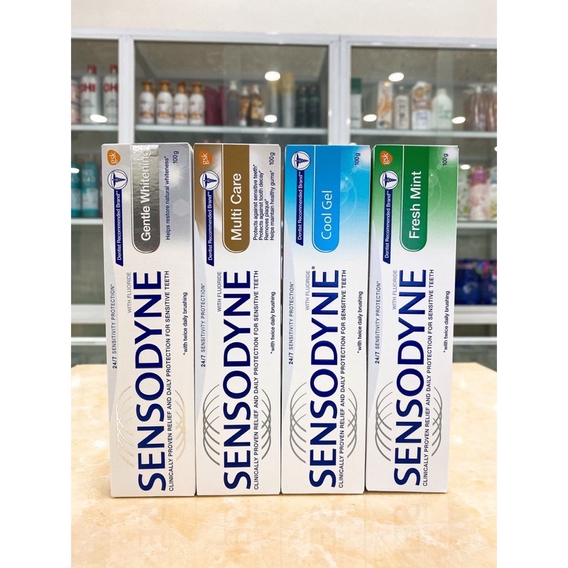 {COMBO 2} Kem Đánh Trắng Răng Bạc Hà Sesodyne 100g Thai Lan – Kem Đánh Trắng Răng Bảo Vệ Men Răng - 100g/Tuyp - Chống Sâu Răng - Không Còn Ê Buốt – Răng Trắng Sáng–Thơm Miệng– Đồ Dùng Nhà Tắm–Làm Đẹp-Mua Càng Nhiều Giá Càng Rẻ