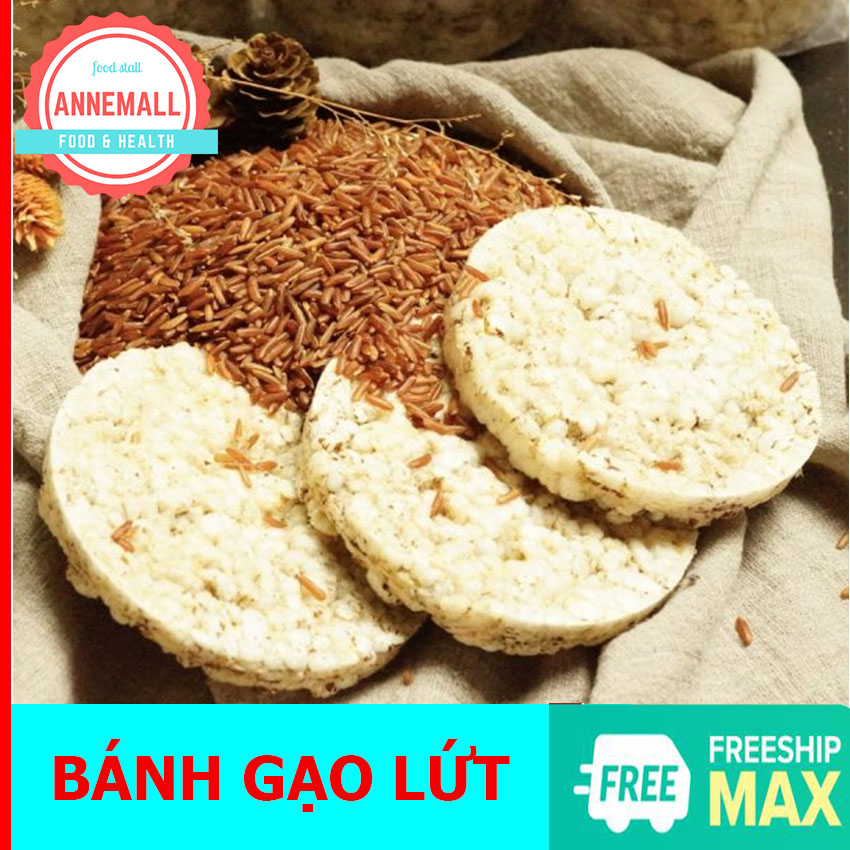 Bánh gạo nguyên hạt, làm từ gạo lứt và cỏ ngot