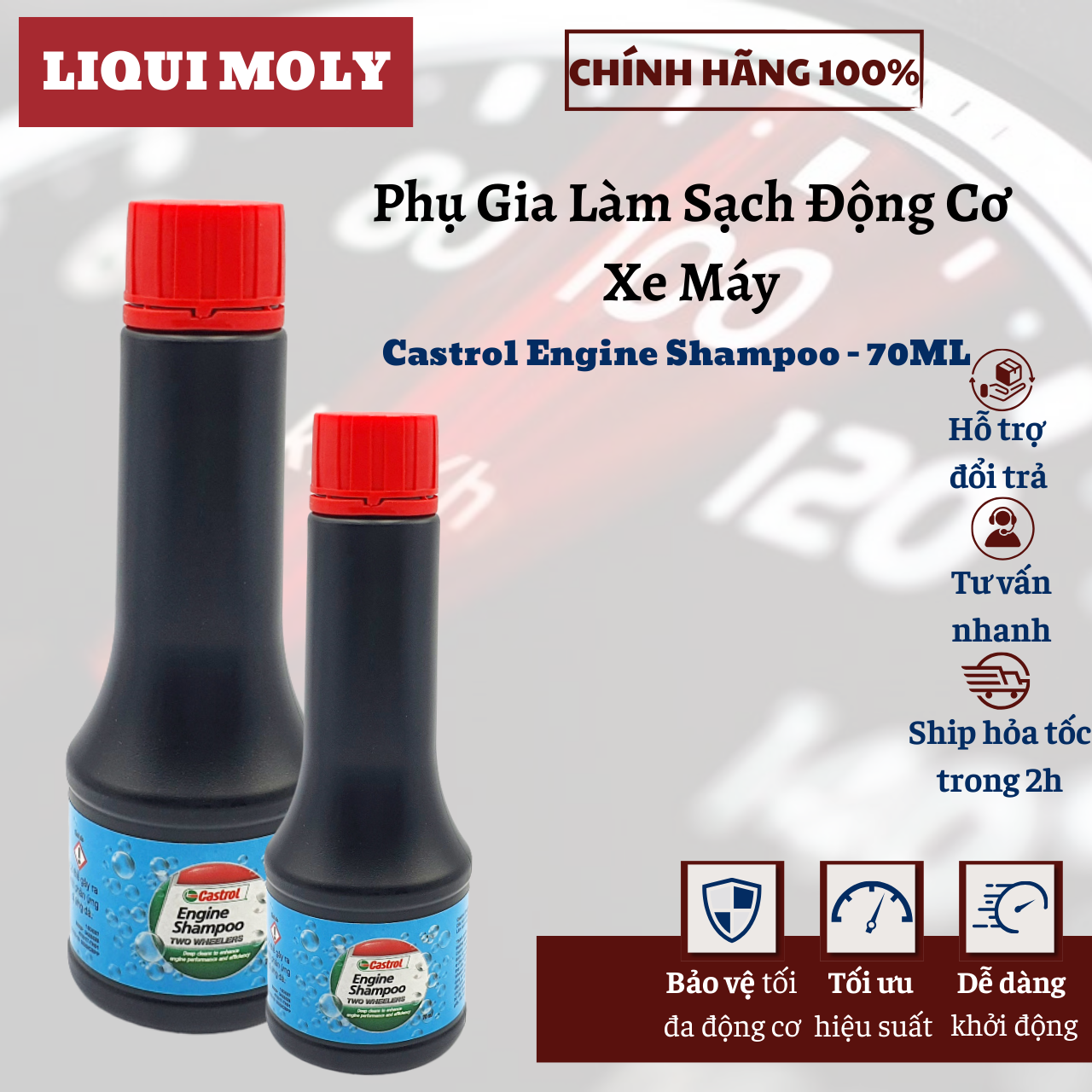 Dung Dịch Súc Rửa Động Cơ Castrol Engine Shampoo Hàng Nhập Khẩu Thái
