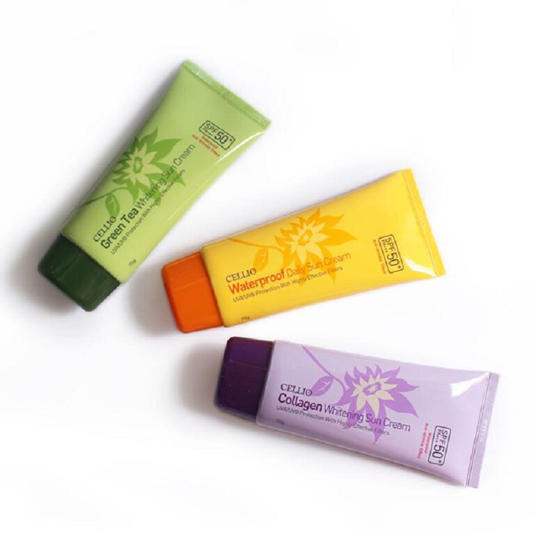 Kem chống nắng cellio hàng auth - kem chống nắng cellio 70g hàn quốc - yubi shop