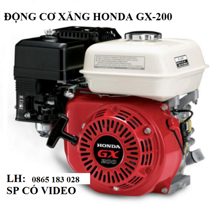 Máy bơm nước chạy xăng GX200 6HP, Công suất thực    6.5HP / 3,600 v/p, Mức tiêu hao nhiên liệu    1.7 lít/ giờ, Loại nhiên liệu    Xăng không chì có chỉ số octan 92 trở lên