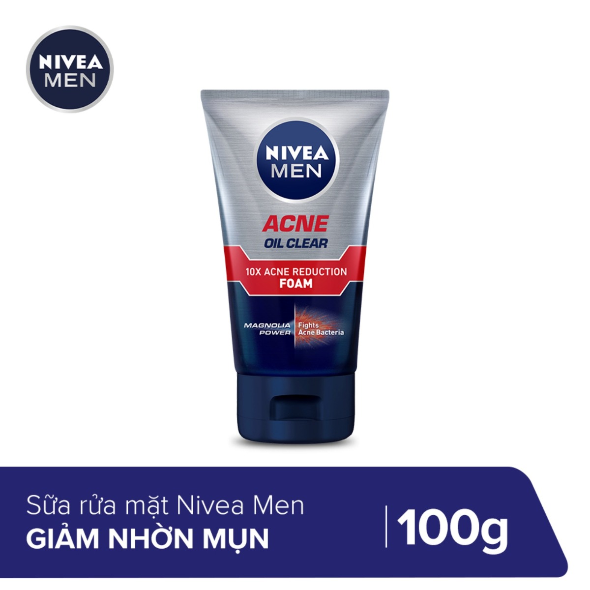 Sữa rửa mặt cho nam nivea men ngăn ngừa mụn 100g.