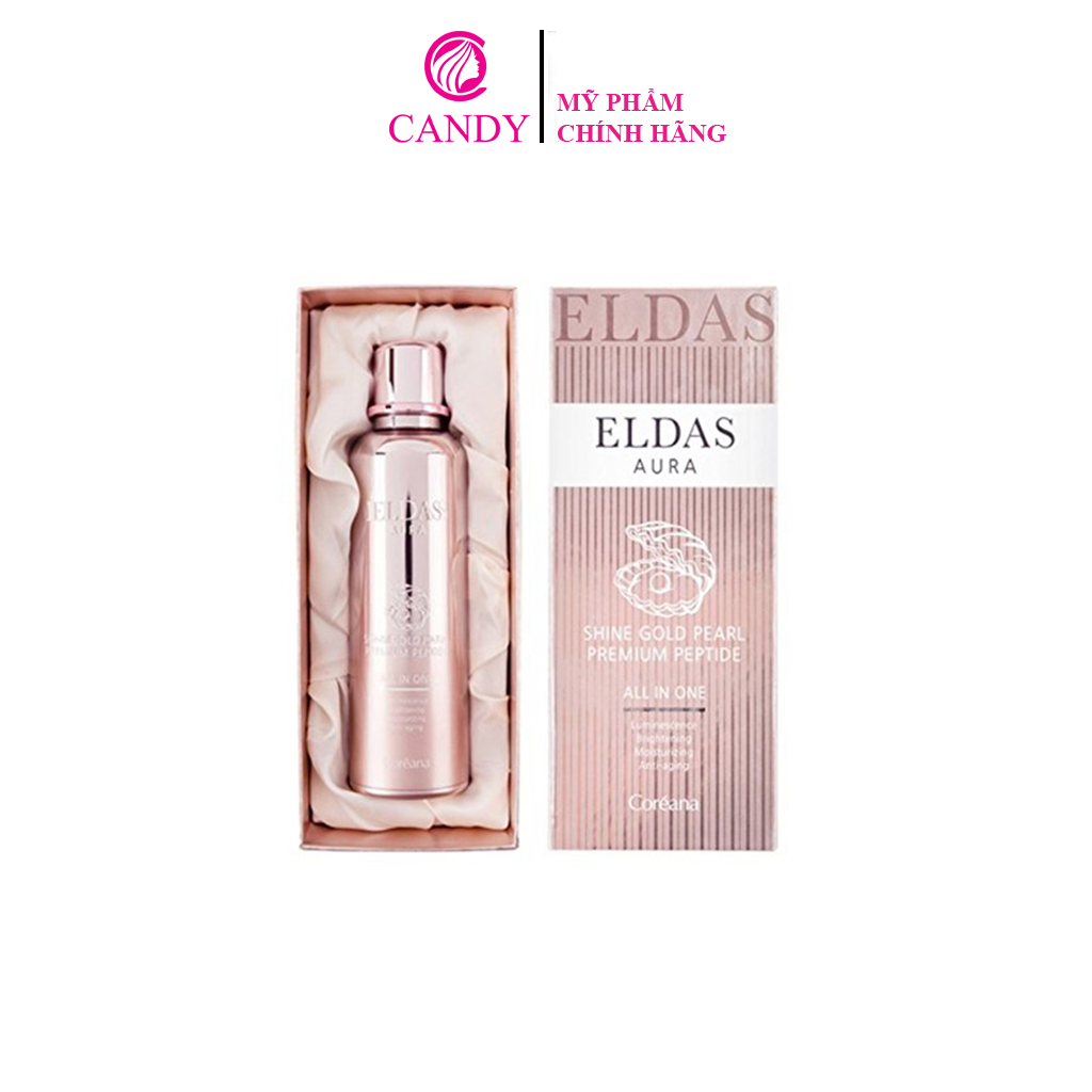 [Hoàn Tiền 8%]Tế bào gốc Eldas Aura Peptide Gold (chai 100ml)