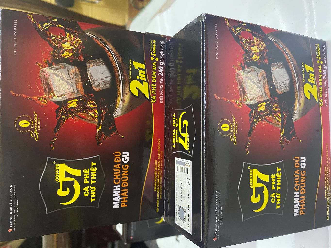 Cà phê hòa tan đen đá g7 240g