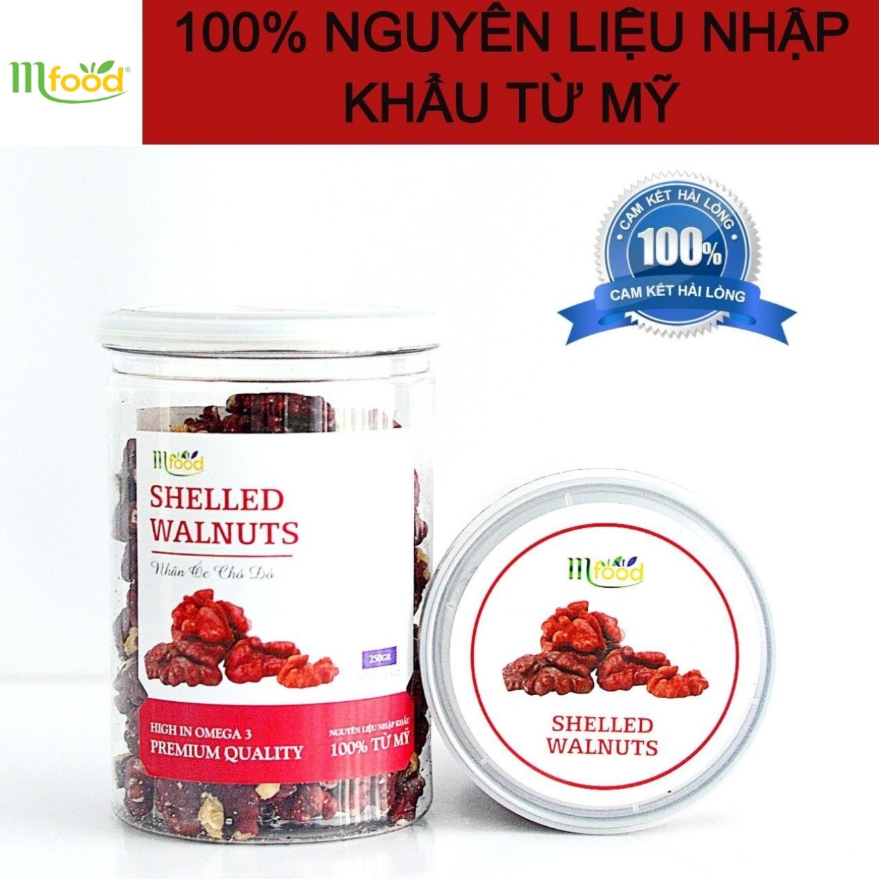 [HCM]Nhân Quả Óc Chó Đỏ Mfood Hũ 250G