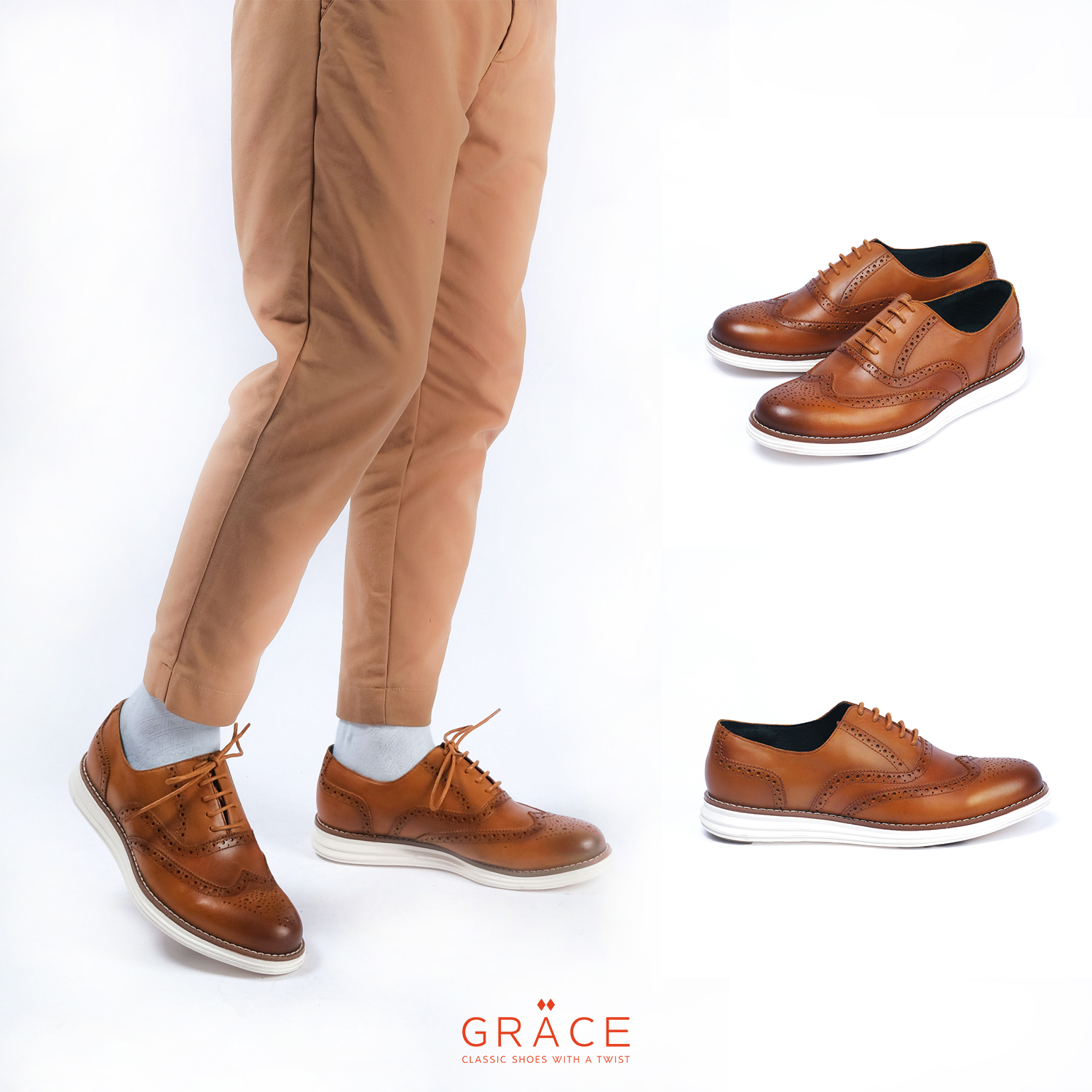 Grace saigon - sneaker da - gravity 1903 tan