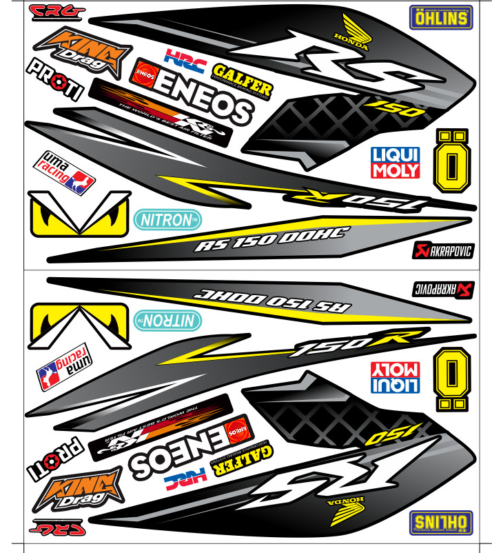 Tem sonic RS 150R tặng logo