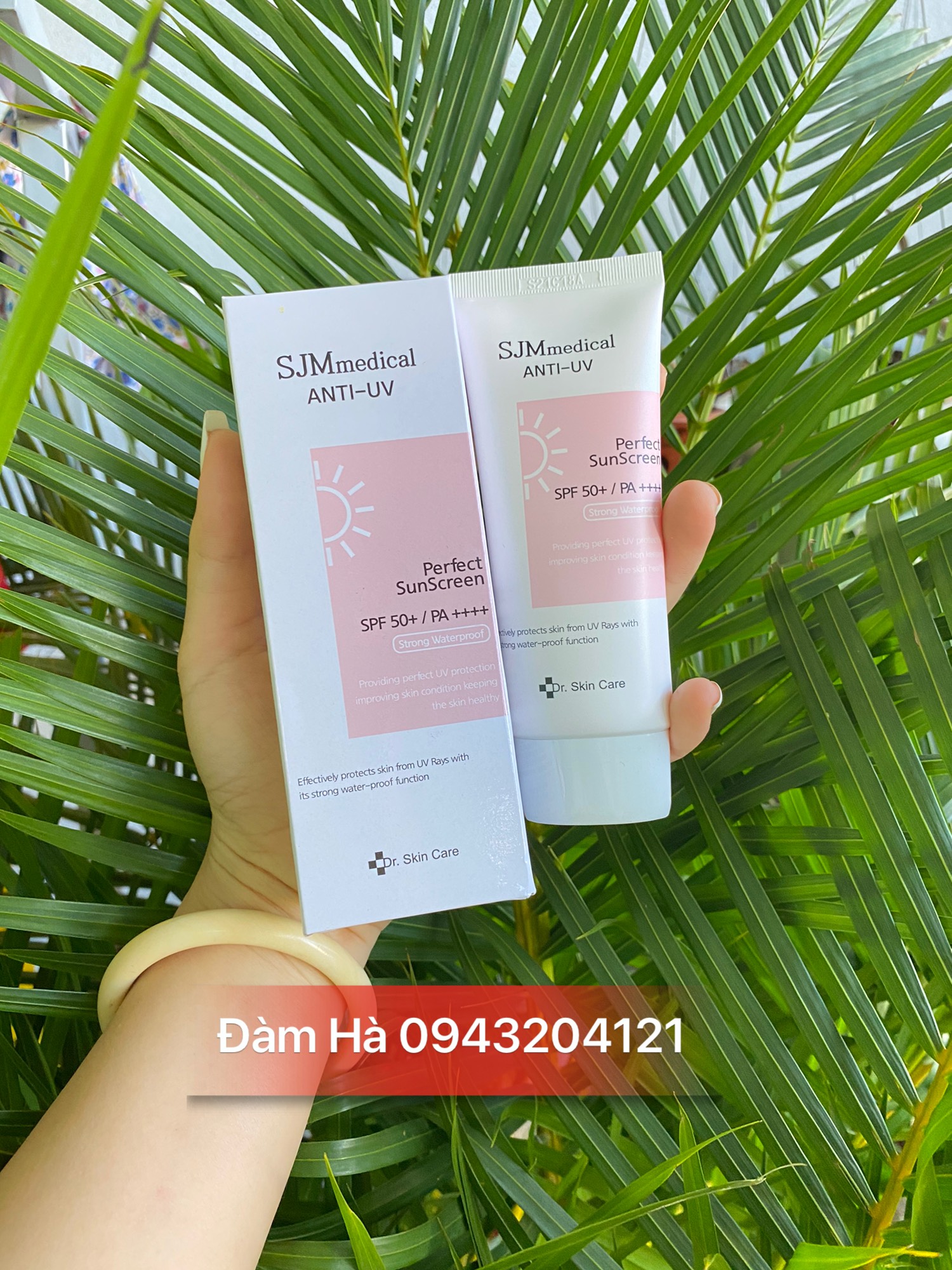 Kem Chống Nắng Sjm medical Kháng Nước, Nâng Tone Da SJM MEDICAL ANTI-UV Thương hiệu Dr.Skin Care Hàn Quốc (60g)