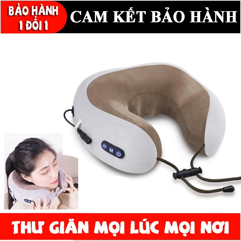 Gối Massage cổ chữ U cao cấp GB4760 Siêu mềm - Gối massage hồng ngoại,Gối massa,Máy massage